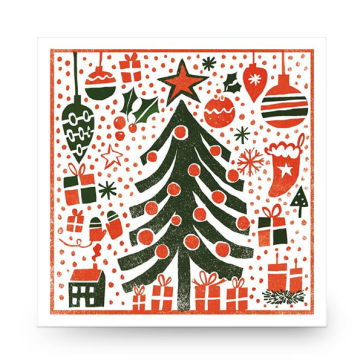 Christmas Card - Two Tone Tree