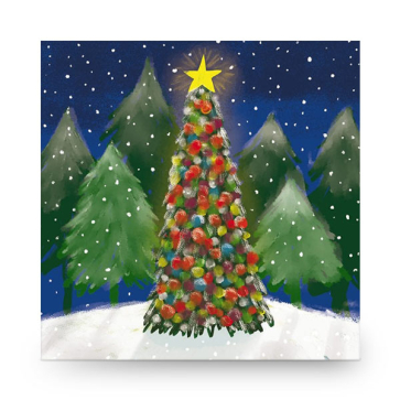 Christmas Card - Bright Tree